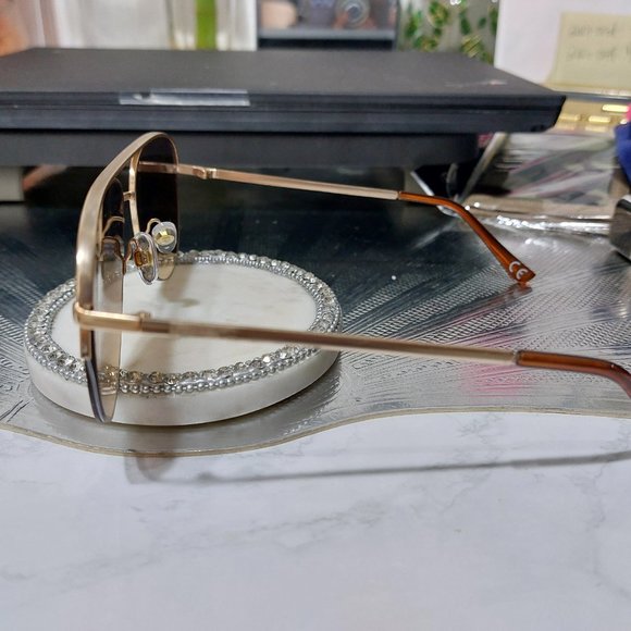 JCP Aviator Style Sunglasses Gold Elements SR0922 GLD JCP - Picture 7 of 13